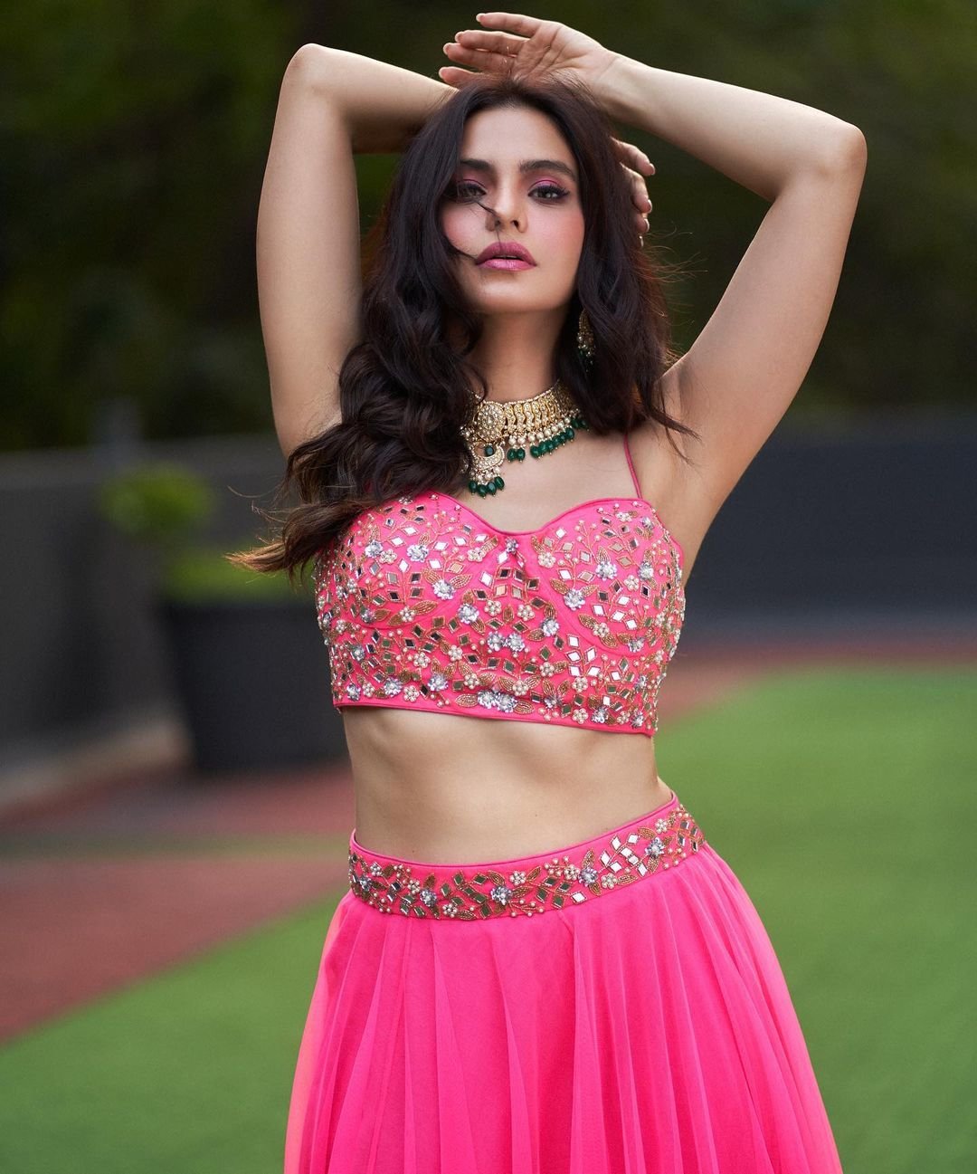 Aamna Sharif in dreamy lehengas