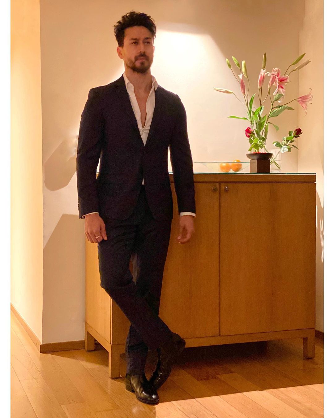 all black formal look