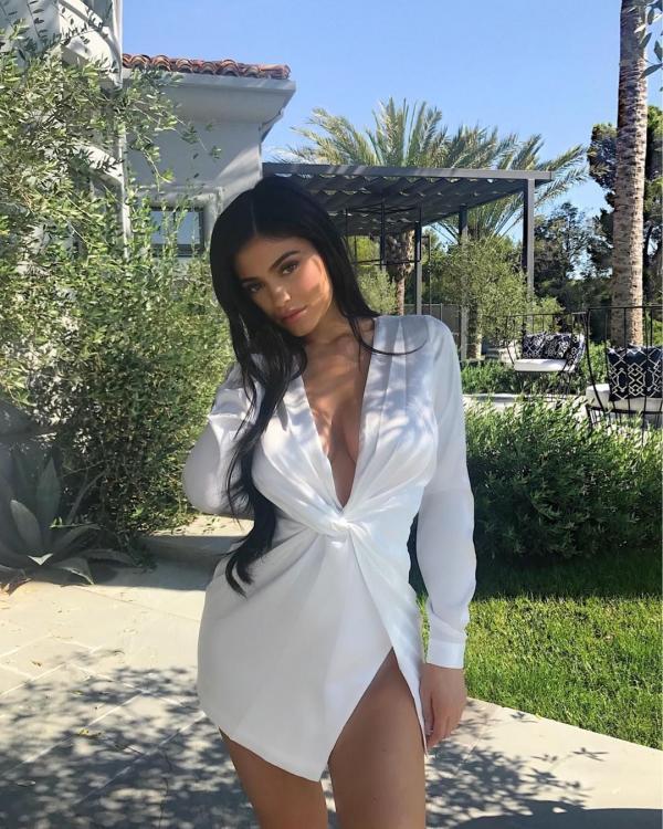 Kylie jenner sales wrap dress