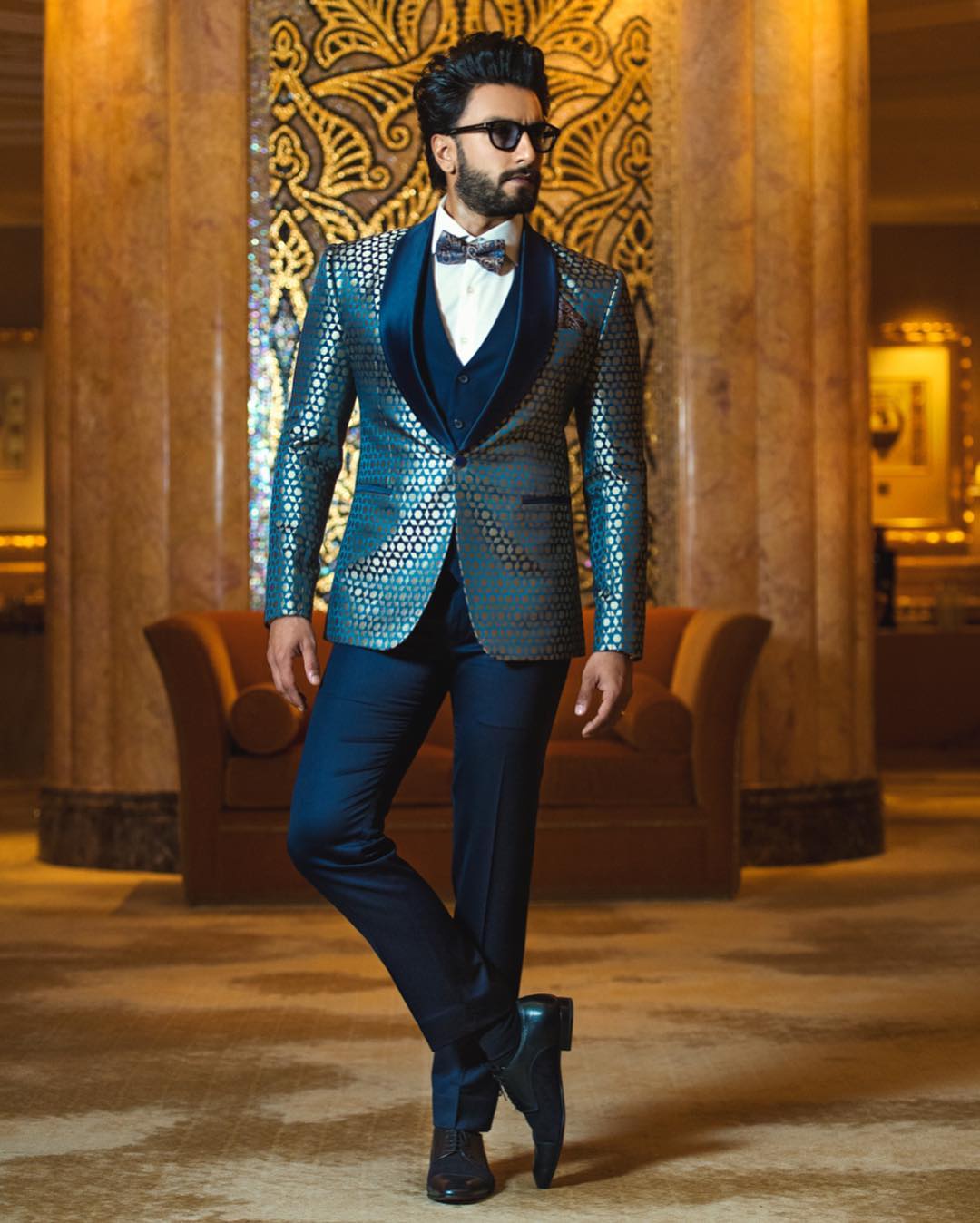 Ranveer Singh is perfection in purple suit, pink shoes and tinted