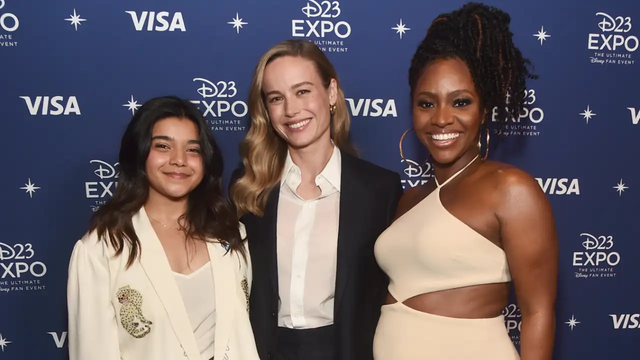 The Marvels cast D23 Expo Brie Larson Iman Vellani