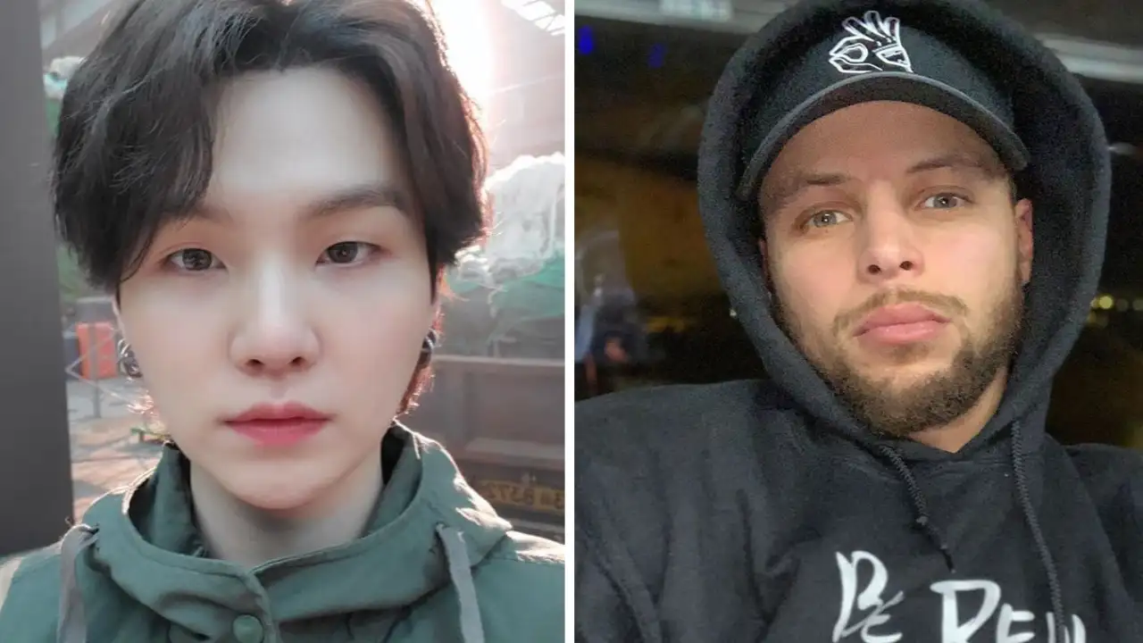 BTS’ Suga, Stephen Curry; Picture Courtesy: Instagram BTS’ Suga, Stephen Curry; Picture Courtesy: Instagram