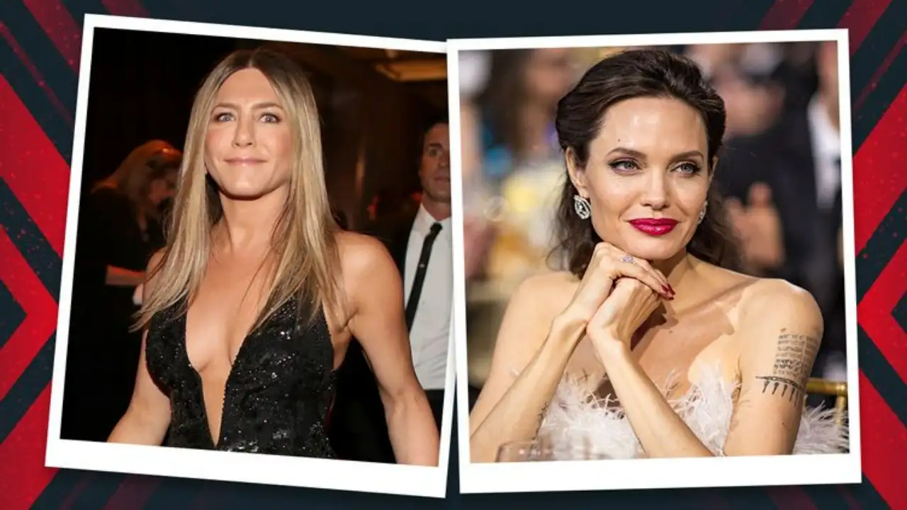 Jennifer Aniston dominates the TV world while Angelina Jolie is a top star when it comes to Hollywood movies. Getty Images