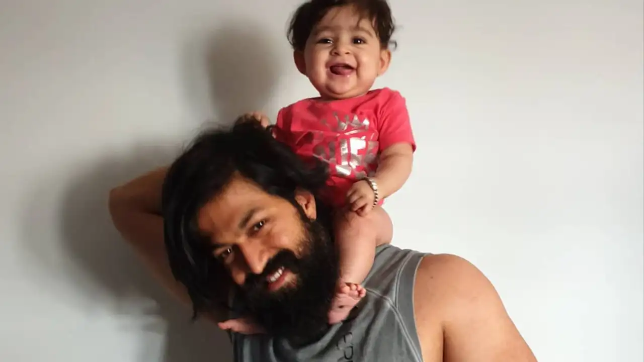 Yash and his daughter Ayra play Yash and his daughter Ayra