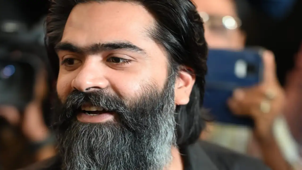 Vendhu Thanindhathu Kaadu success bash: Silambarasan TR makes an entry in a classic black look; PHOTOS | PINKVILLA Vendhu Thanindhathu Kaadu success bash: Silambarasan TR makes an entry in a classic black look; PHOTOS | PINKVILLA