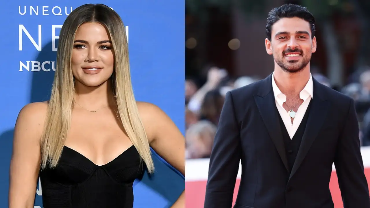 Khloe Kardashian and Michele Morrone met each other at Milan Fashion Week. Khloe Kardashian Michele Morrone