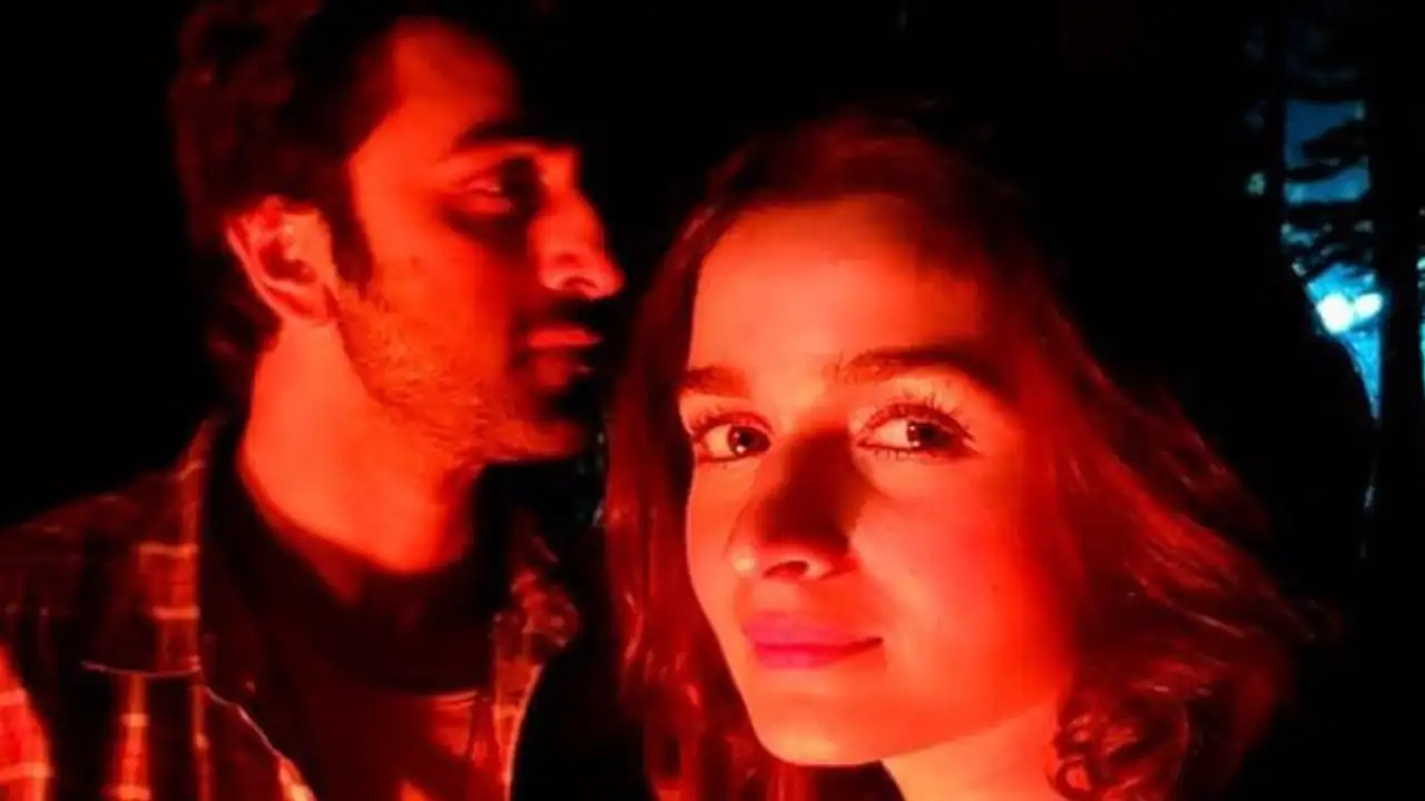 Alia Bhatt and Ranbir Kapoor's BTS photo from Brahmastra. Alia Bhatt and Ranbir Kapoor's BTS photo from Brahmastra.