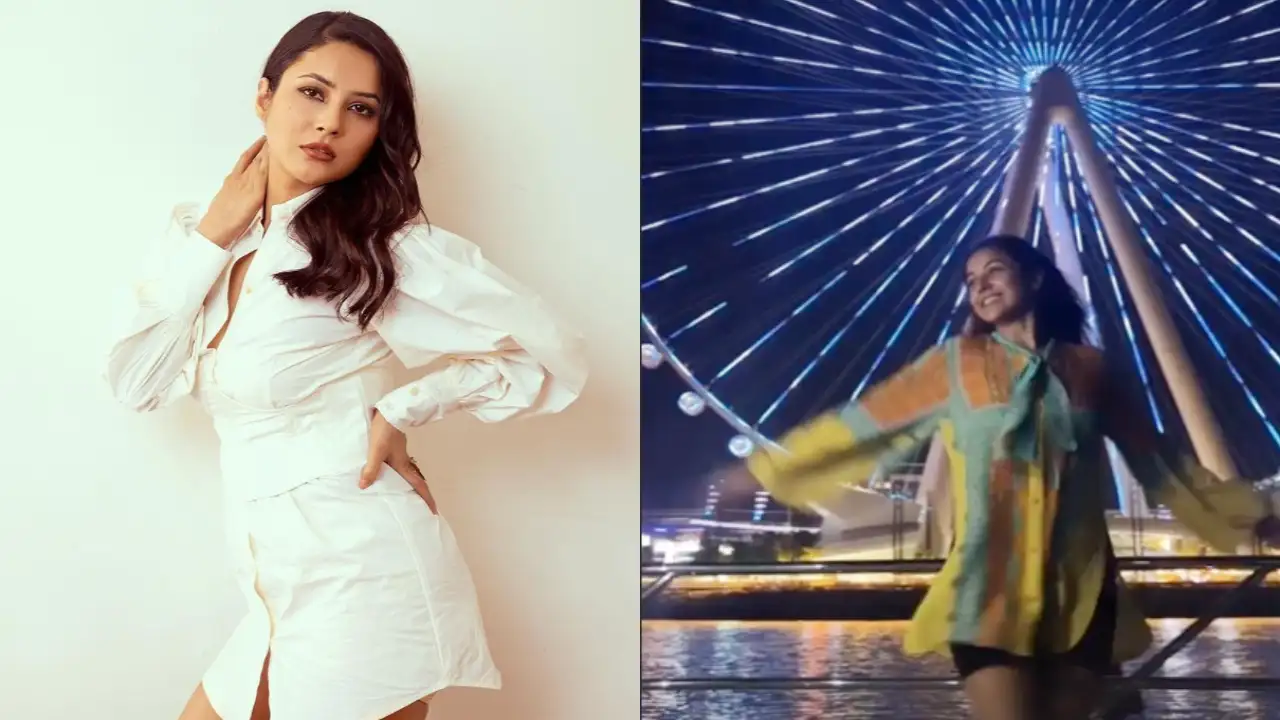 Shehnaaz Gill enjoys a yacht ride with friends in Dubai. Shehnaaz Gill enjoys a yacht ride with friends in Dubai.