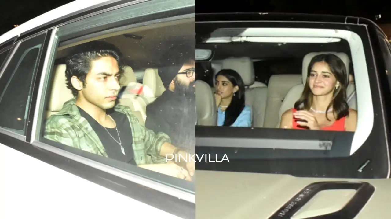 Aryan Khan gets clicked at Chunky Panday’s birthday bash, Ananya Panday arrives; PHOTOS Aryan Khan, Ananya Panday