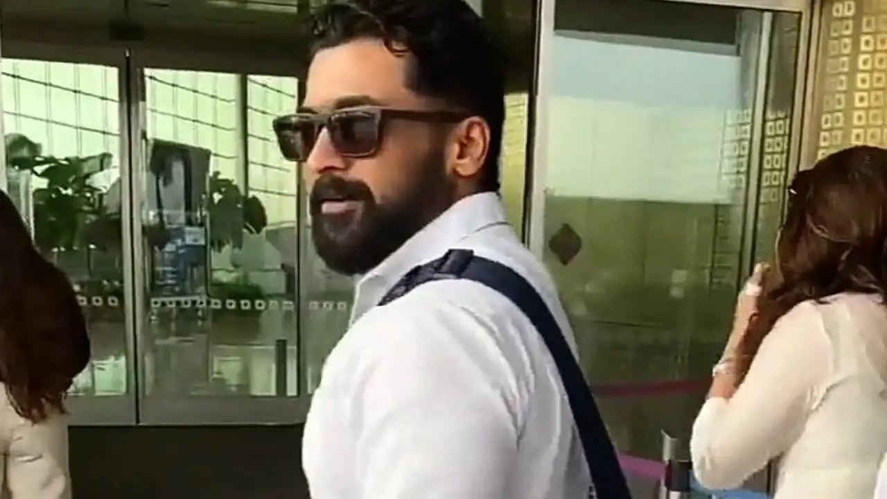 Suriya reaches Delhi with Jyothika to receive the National Award for his blockbuster Soorarai Pottru | PINKVILLA Suriya reaches Delhi with Jyothika to receive the National Award for his blockbuster Soorarai Pottru | PINKVILLA