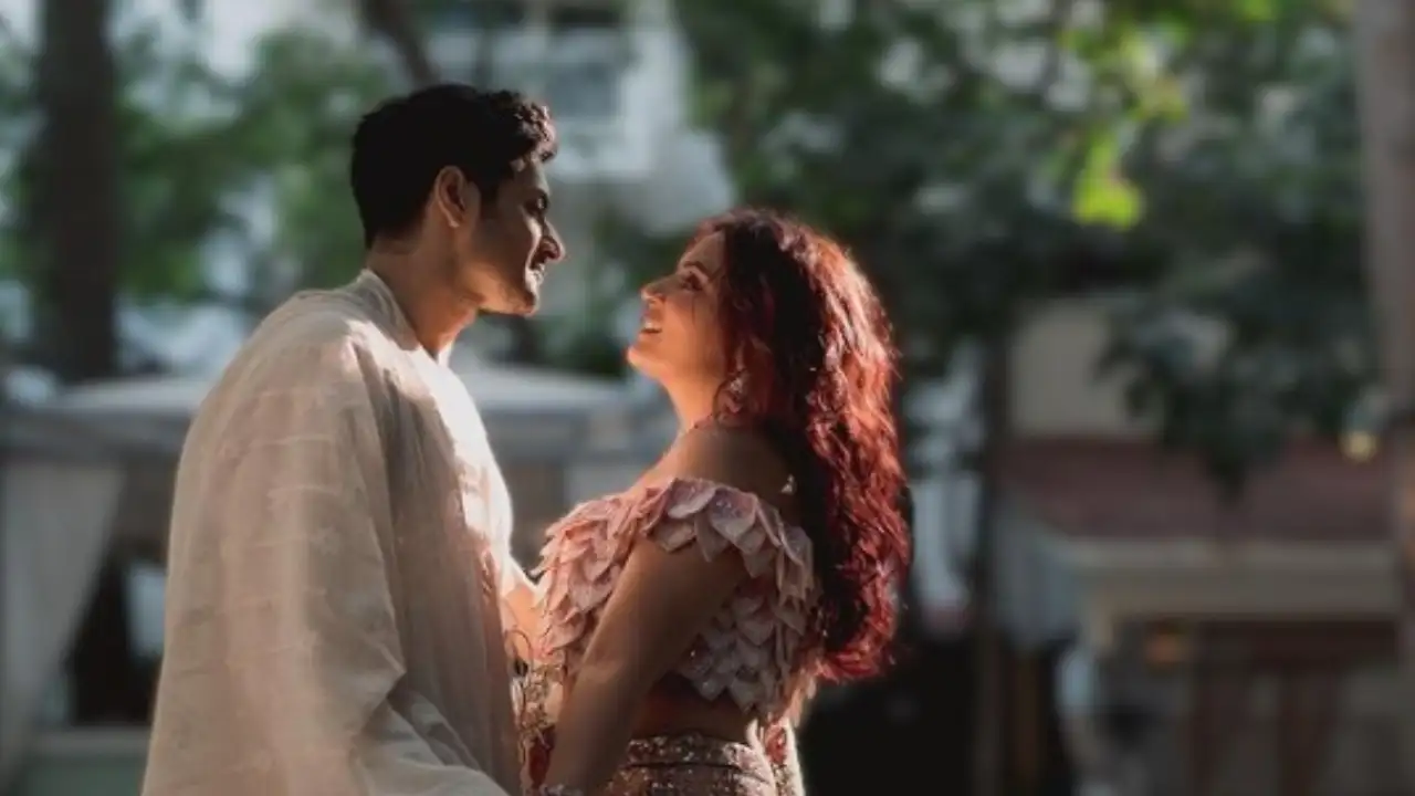 Richa Chadha and Ali Fazal pose together Richa Chadha and Ali Fazal pose together