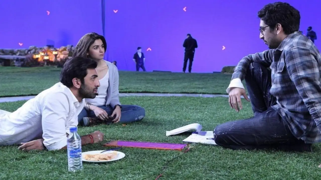 A BTS photo of Ranbir Kapoor, Alia Bhatt and Ayan Mukerji from Brahmastra A BTS photo of Ranbir Kapoor, Alia Bhatt and Ayan Mukerji from Brahmastra