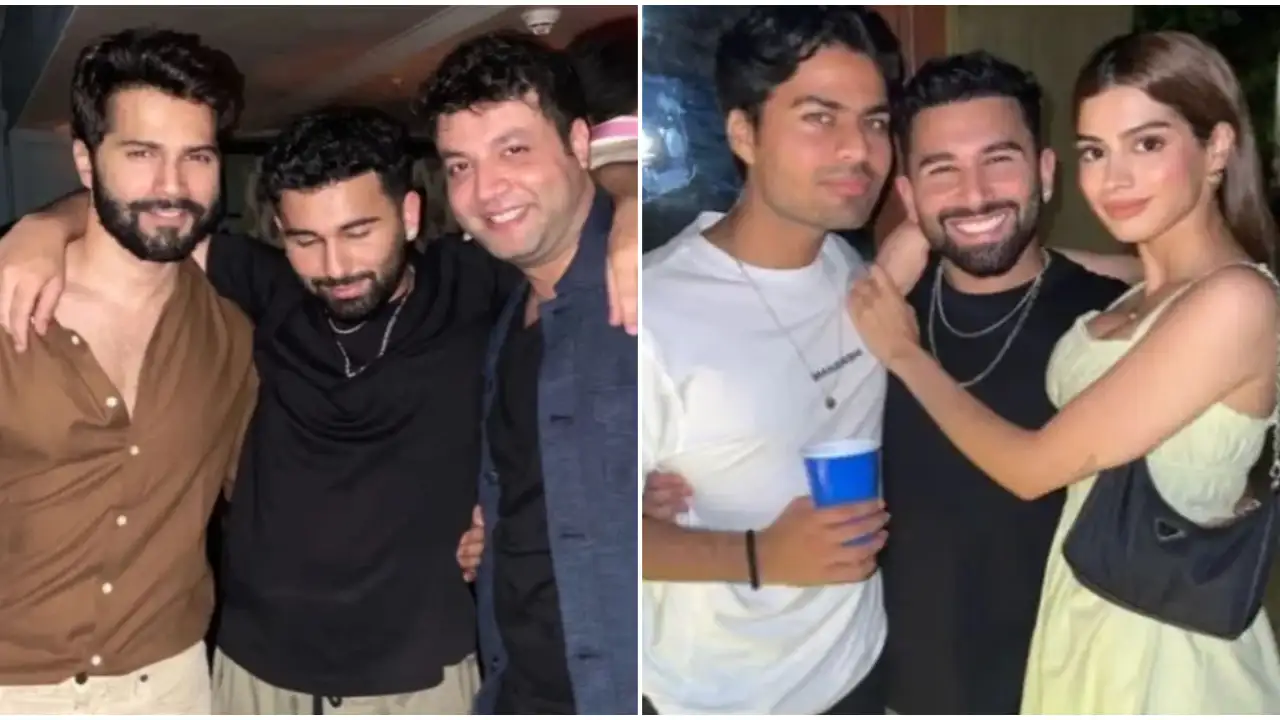 Varun Dhawan, Khushi Kapoor, Palak Tiwari have a blast partying together in Mumbai; INSIDE PICS Varun Dhawan, Khushi Kapoor, Palak Tiwari have a blast partying together in Mumbai; INSIDE PICS
