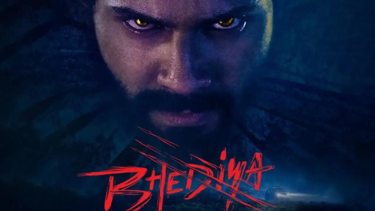 Varun Dhawan in Bhediya poster Varun Dhawan in Bhediya poster