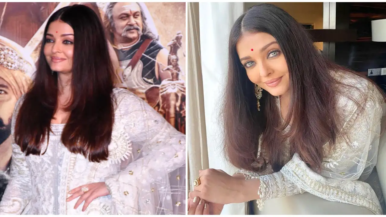 Aishwarya Rai Bachchan in a Manish Malhotra Anarkali looks stylishly stunning like a true-blue desi
