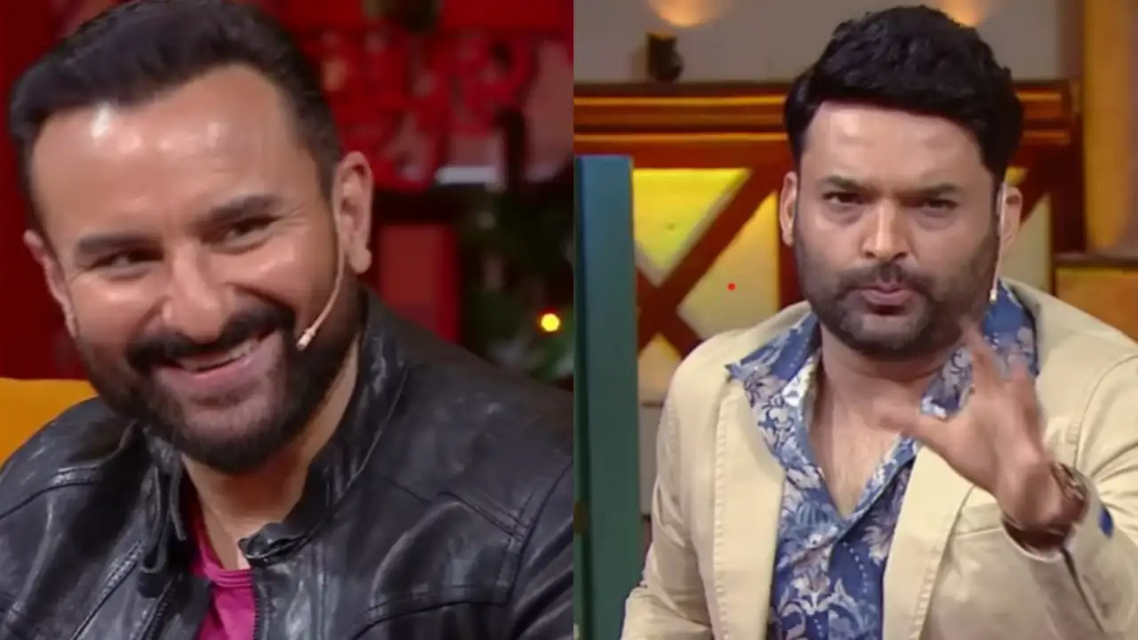 Saif Ali Khan and Kapil Sharma in a still from The Kapil Sharma Show Pic Credit: SET India YouTube