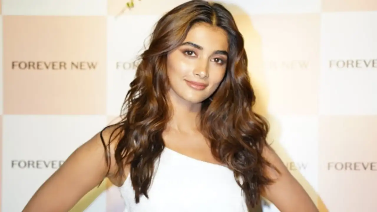 Pooja Hege in a beautiful white dress Viral Bhayani
