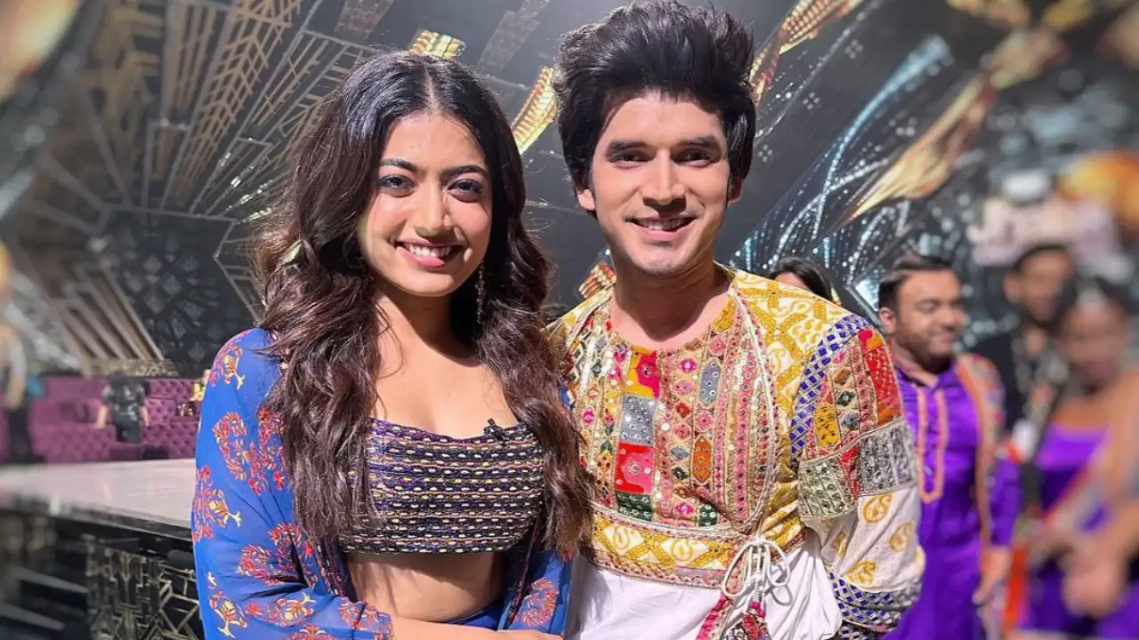 Jhalak Dikhhla Jaa 10: Paras Kalnawat is all smiles as he meets Srivalli aka Rashmika Mandanna; PIC Pic Credit: Paras Kalnawat Instagram