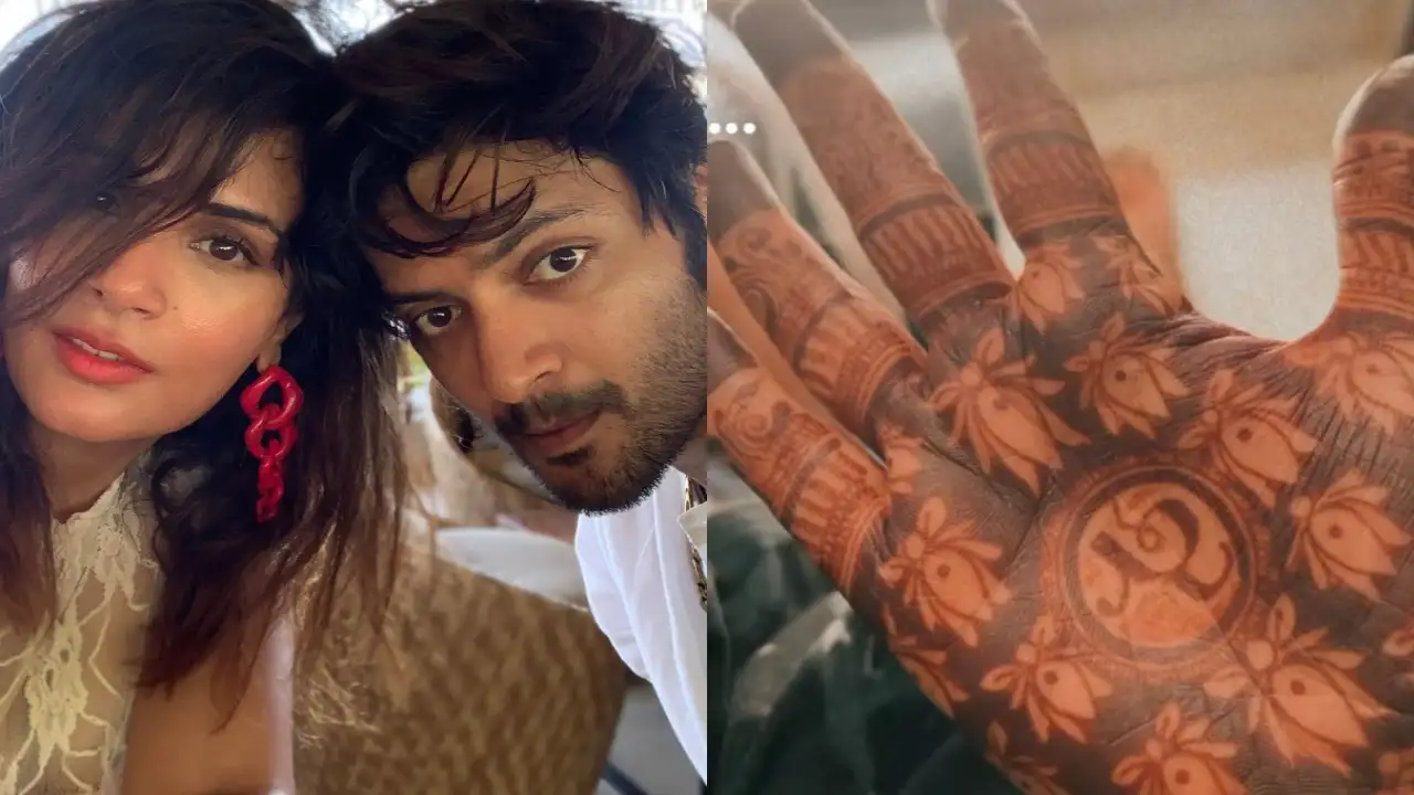 Bride-to-be Richa Chadha shares a glimpse of her Mehendi; Can you spot Ali Fazal's name in it?