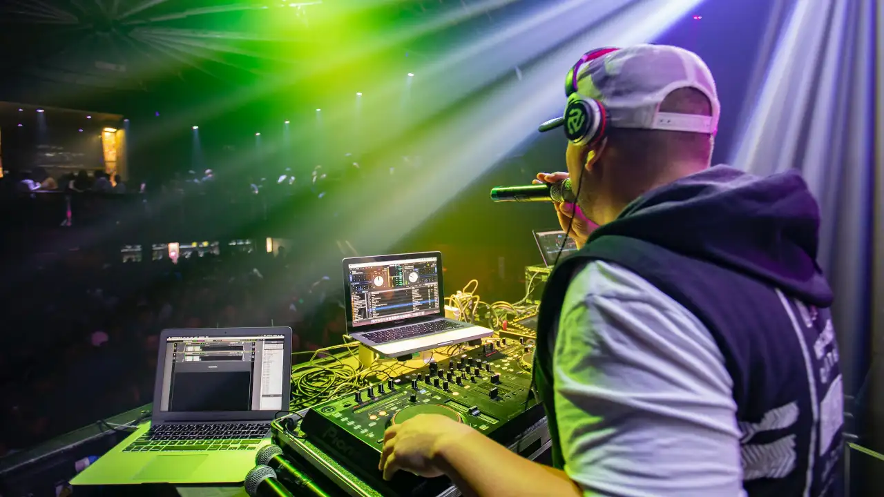A DJ hosting the bash Pexels