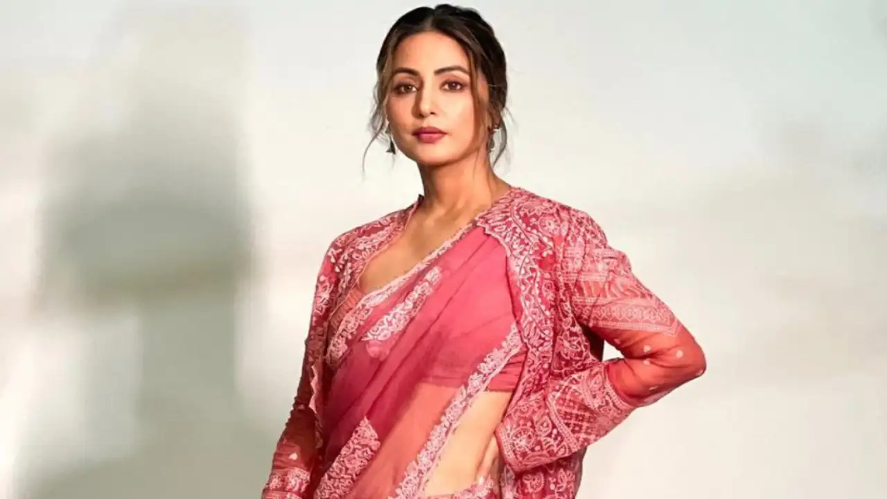 PICS: Hina Khan looks royal in an organza saree and cape, says 'Every saree has a beautiful story' Pic Credit: Hina Khan