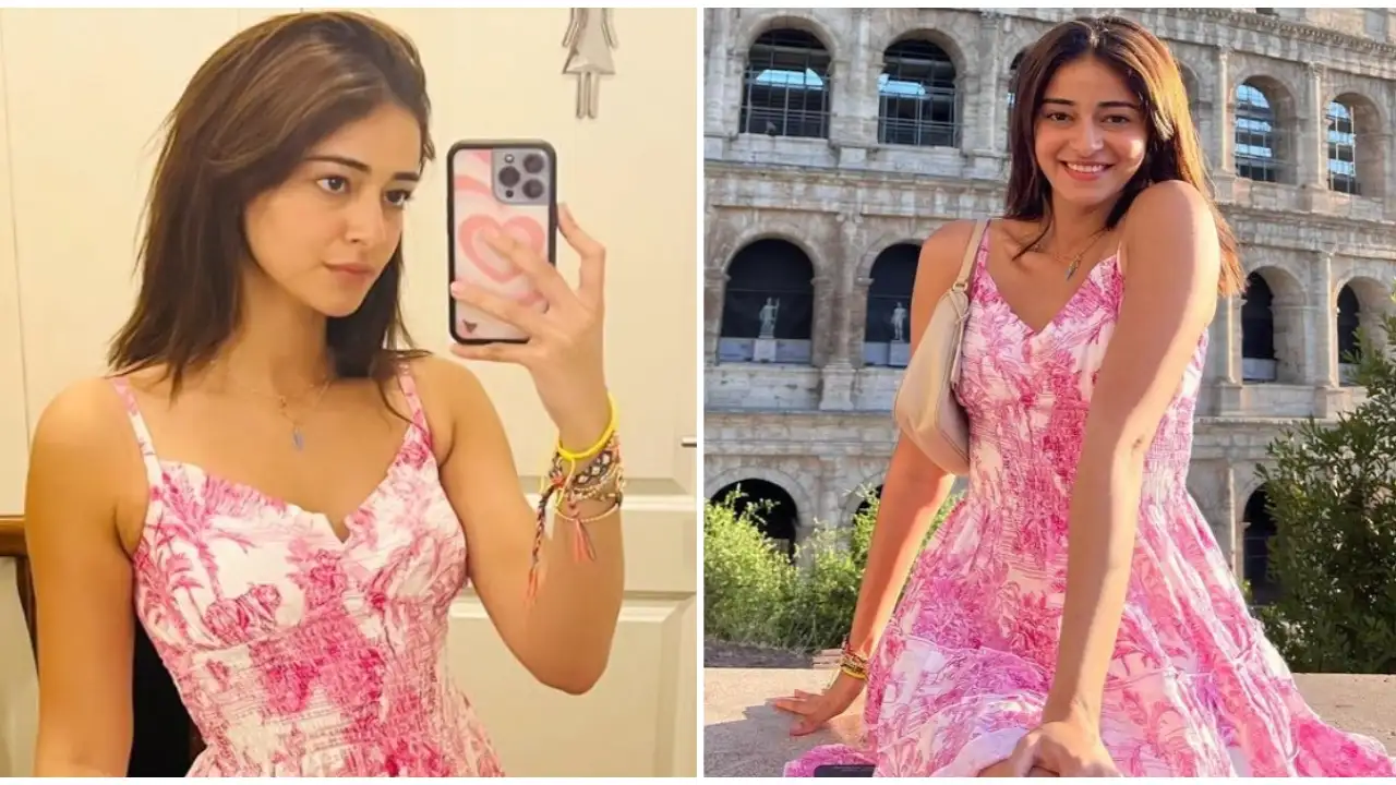 Ananya Panday in a printed tiered dress set a glam reminder for us to ace our next date look; Yay or Nay? 