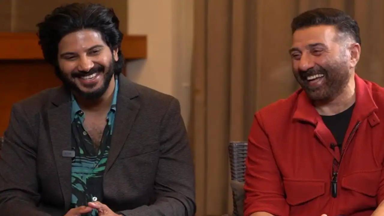 Dulquer Salmaan and Sunny Deol promote their film Chup (Credit: Pinkvilla) Dulquer Salmaan, Sunny Deol