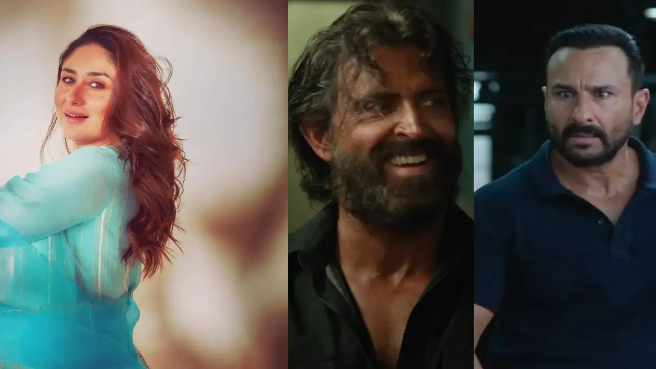 Kareena Kapoor Khan is all praises for Hrithik Roshan and Saif Ali Khan's Vikram Vedha (Credit: Kareena Kapoor Instagram, T-Series Youtube) Kareena Kapoor Khan, Saif Ali Khan, Hrithik Roshan
