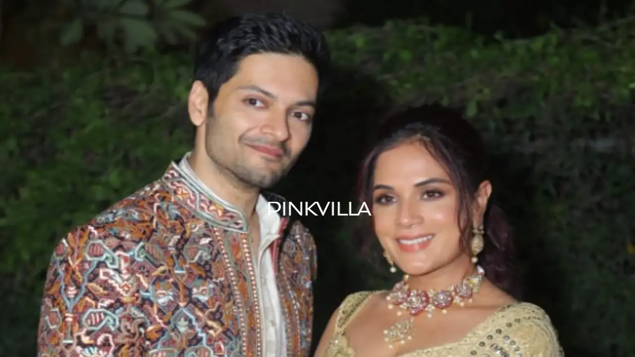 Richa Chadha and Ali Fazal pose together Richa Chadha and Ali Fazal pose together