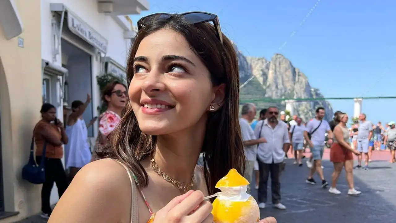 Ananya Panday says she's 'obsessed' with lemon sorbet as she enjoys Italy vacay; Shanaya Kapoor sends her love Ananya Panday