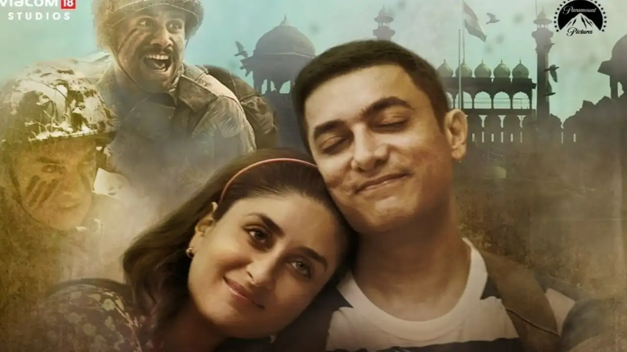 Picture courtesy: Aamir Khan Productions Instagram Poster of Laal Singh Chaddha featuring Kareena Kapoor Khan and Aamir Khan