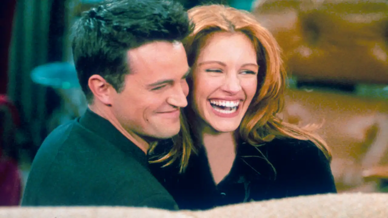 Matthew Perry spoke candidly on his short-lived romance with Julia Roberts in his memoir Friends, Lovers and the Big Terrible Thing. Getty Images