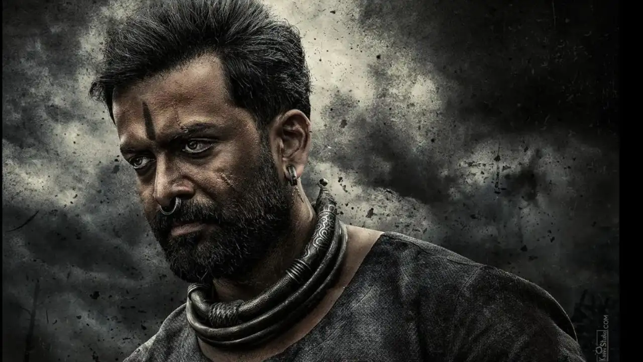 Prithviraj Sukumaran as Vardharaja Mannaar Photo Courtesy: (Prashanth Neel Instagram)
