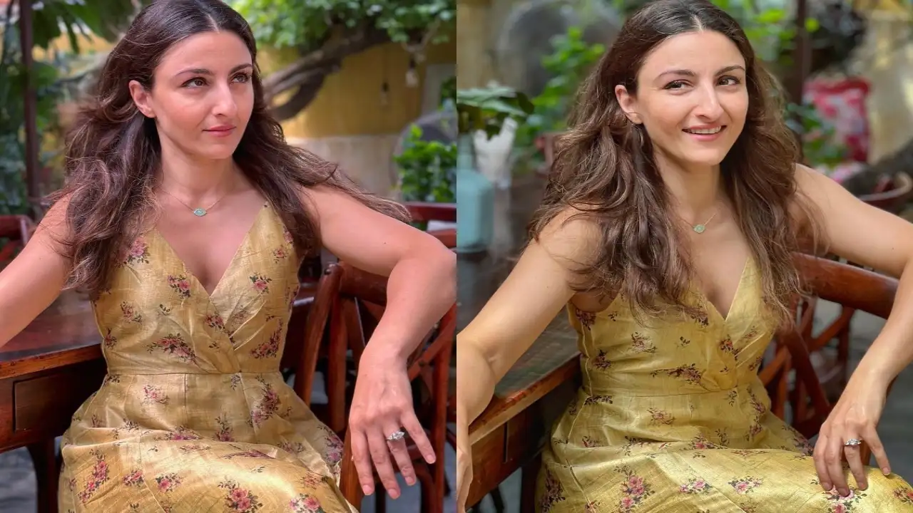 Soha Ali Khan looks pretty in a yellow dress. Soha Ali Khan looks pretty in a yellow dress.