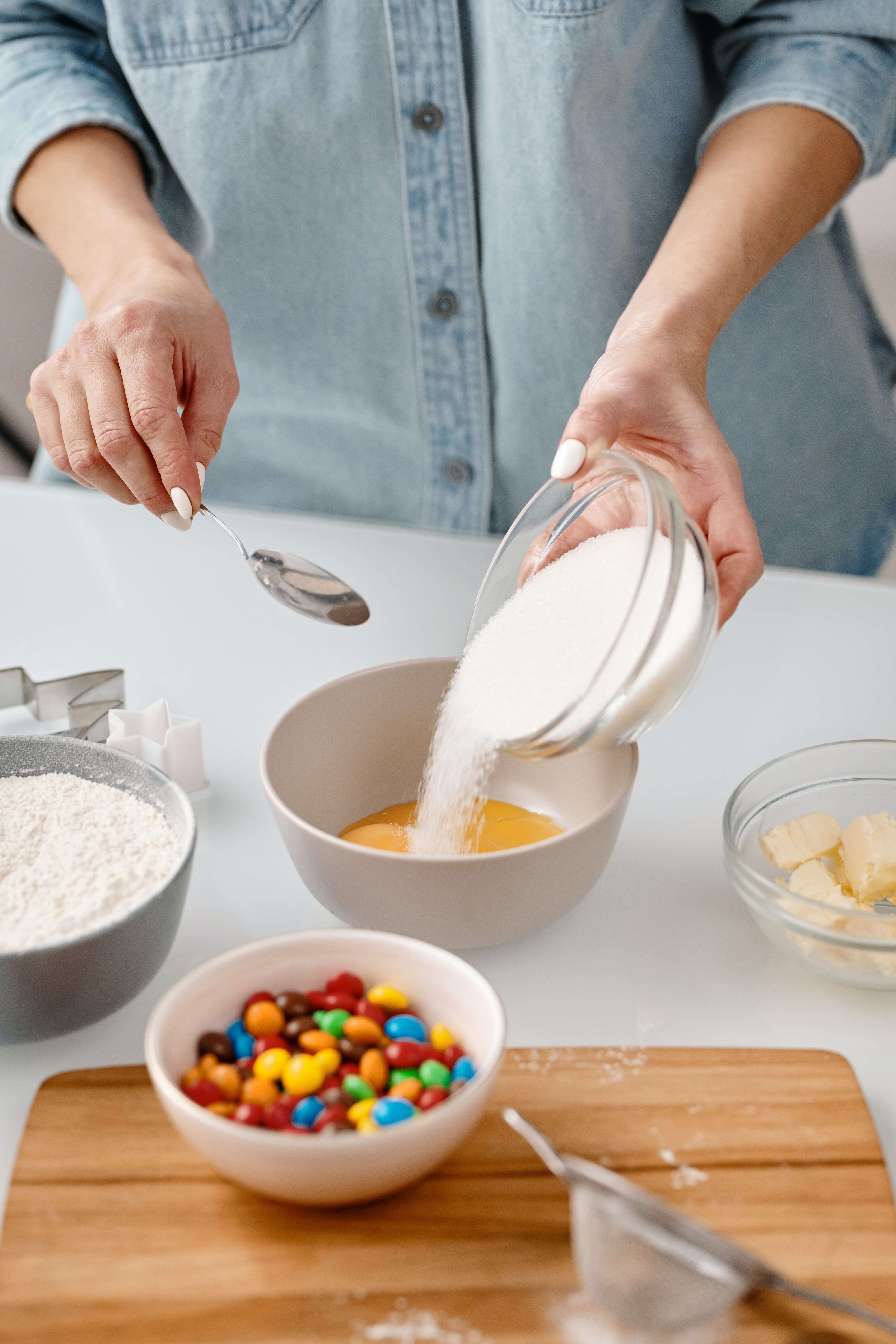 Avoid the use of artificial sweeteners, refined flours & sugar