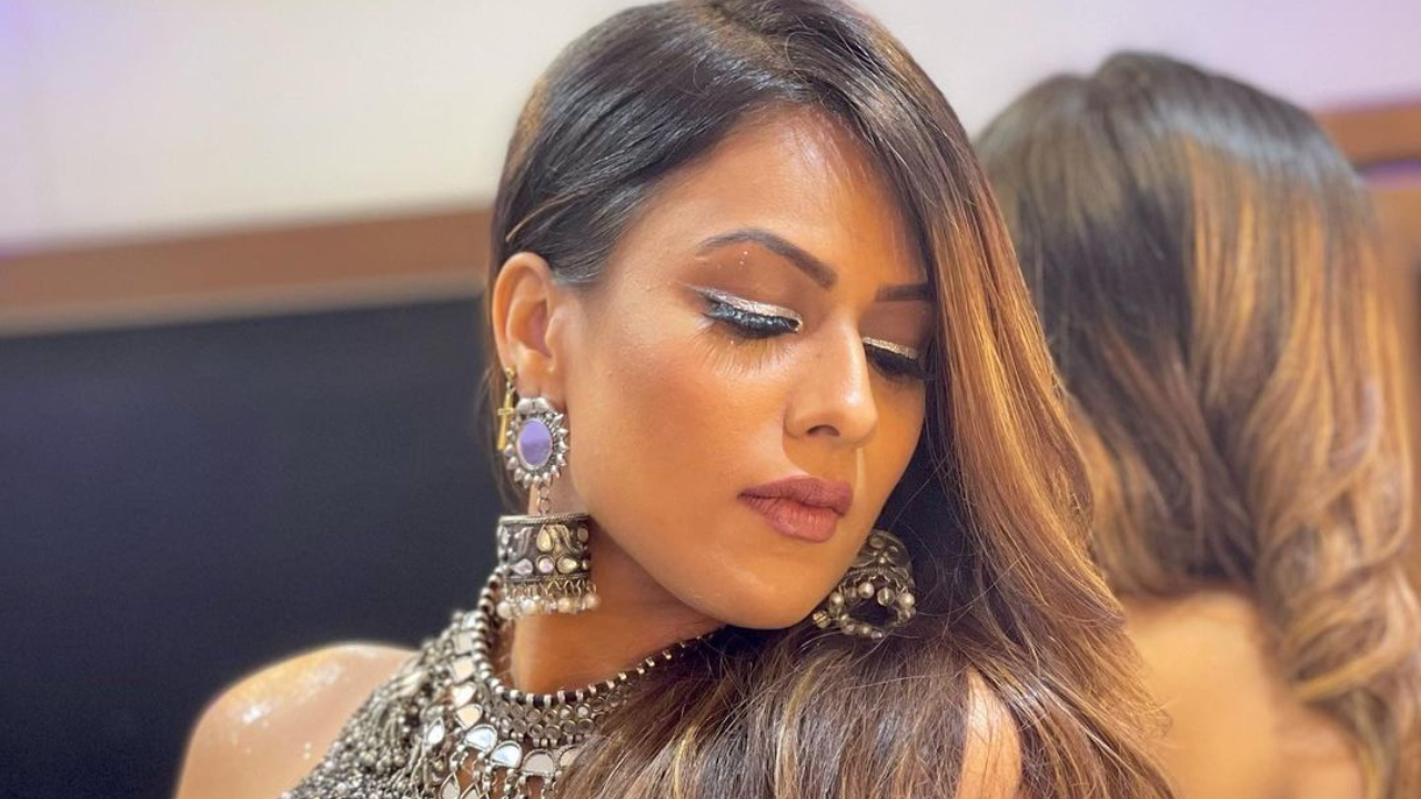 Nia Sharma unique eye makeup 