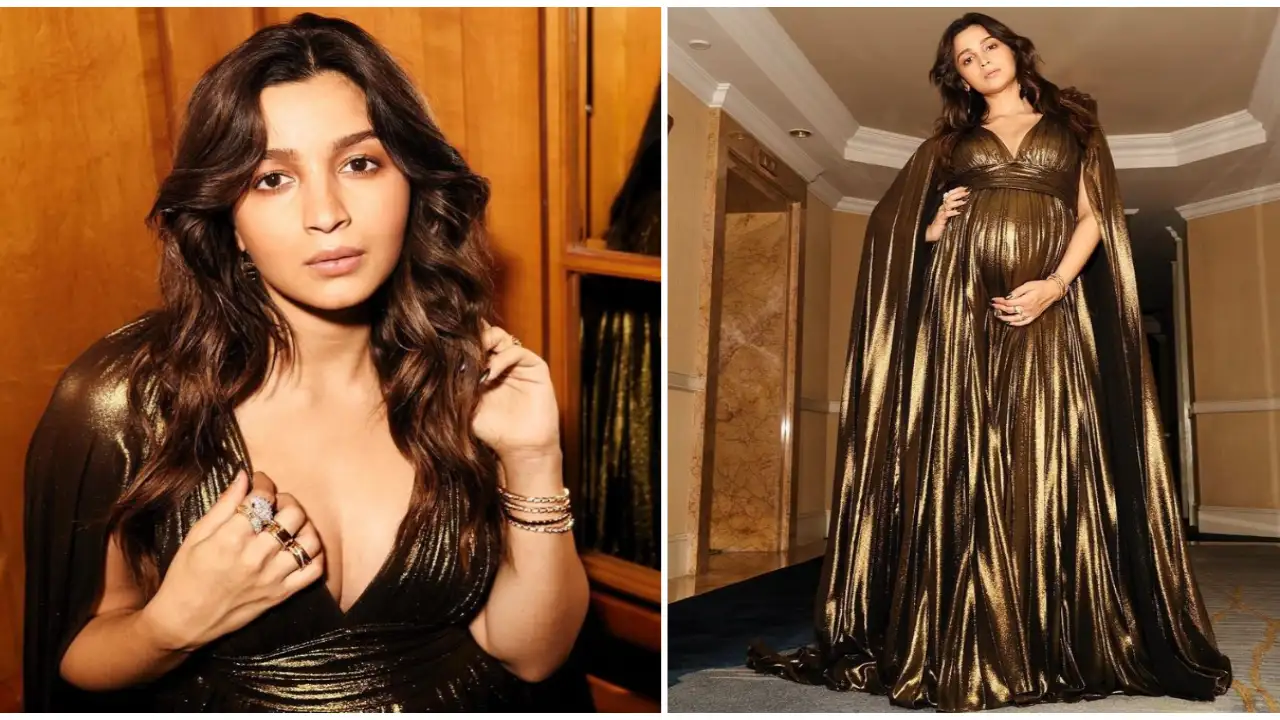 Alia Bhatt glows in a Gauri and Nainika pleated gown at Time 100 Impact Awards 2022