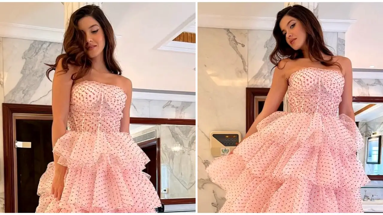 Shanaya Kapoor's Gauri & Nainika tiered dress is all the perfection you need as a party-goer