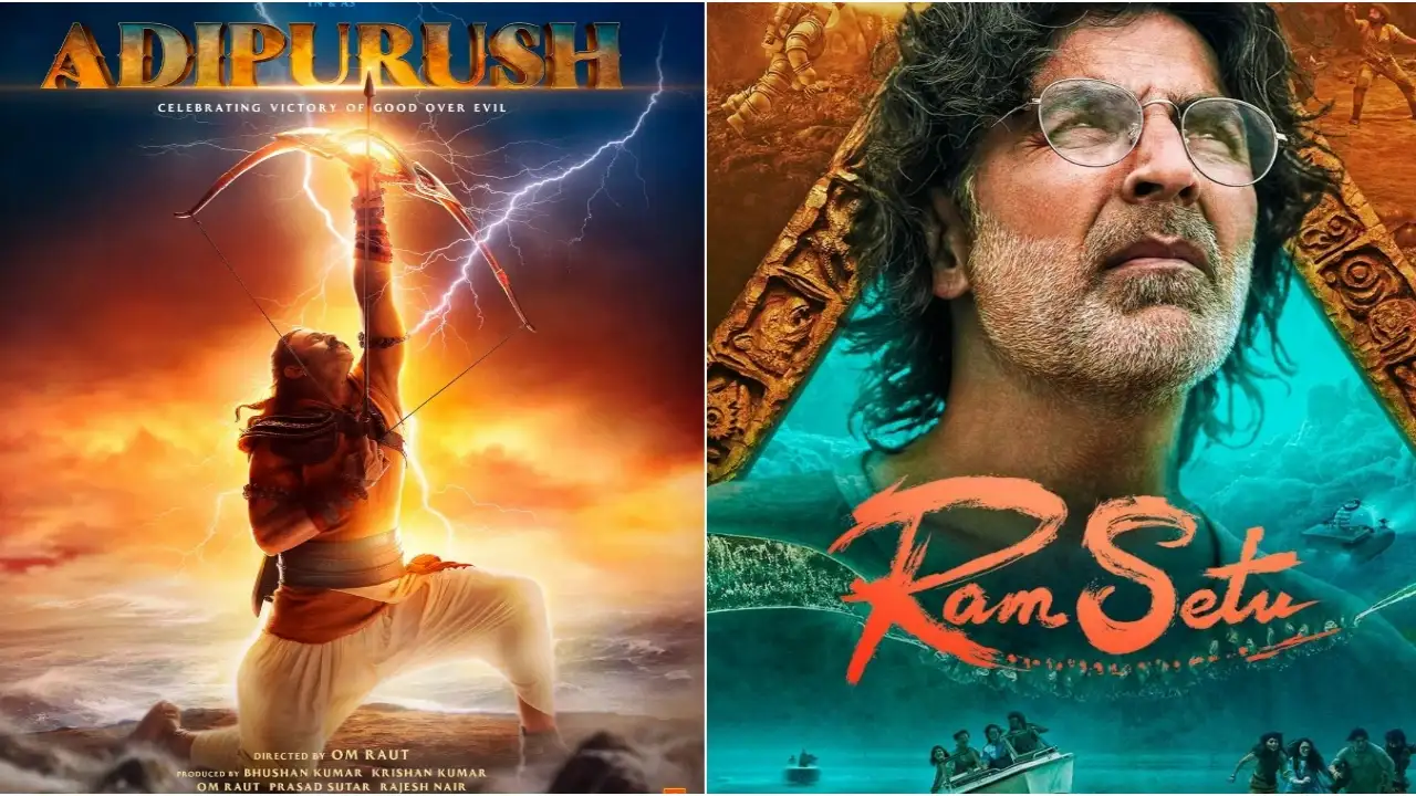 Picture courtesy: Prabhas / Akshay Kumar Instagram Posters of Adipurush and Ram Setu