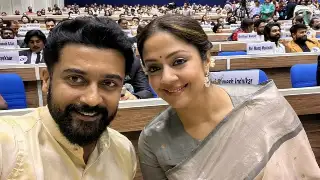 'Proud and blessed' Jyotika shares glimpses of National Awards evening with hubby Suriya and kids