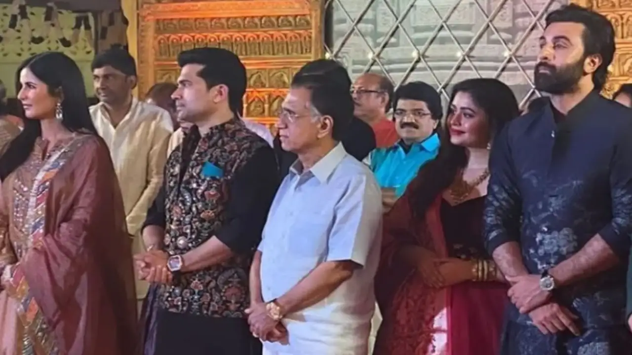 Katrina Kaif and Ranbir Kapoor opt for elegant ethnic picks as they celebrate Navratri 