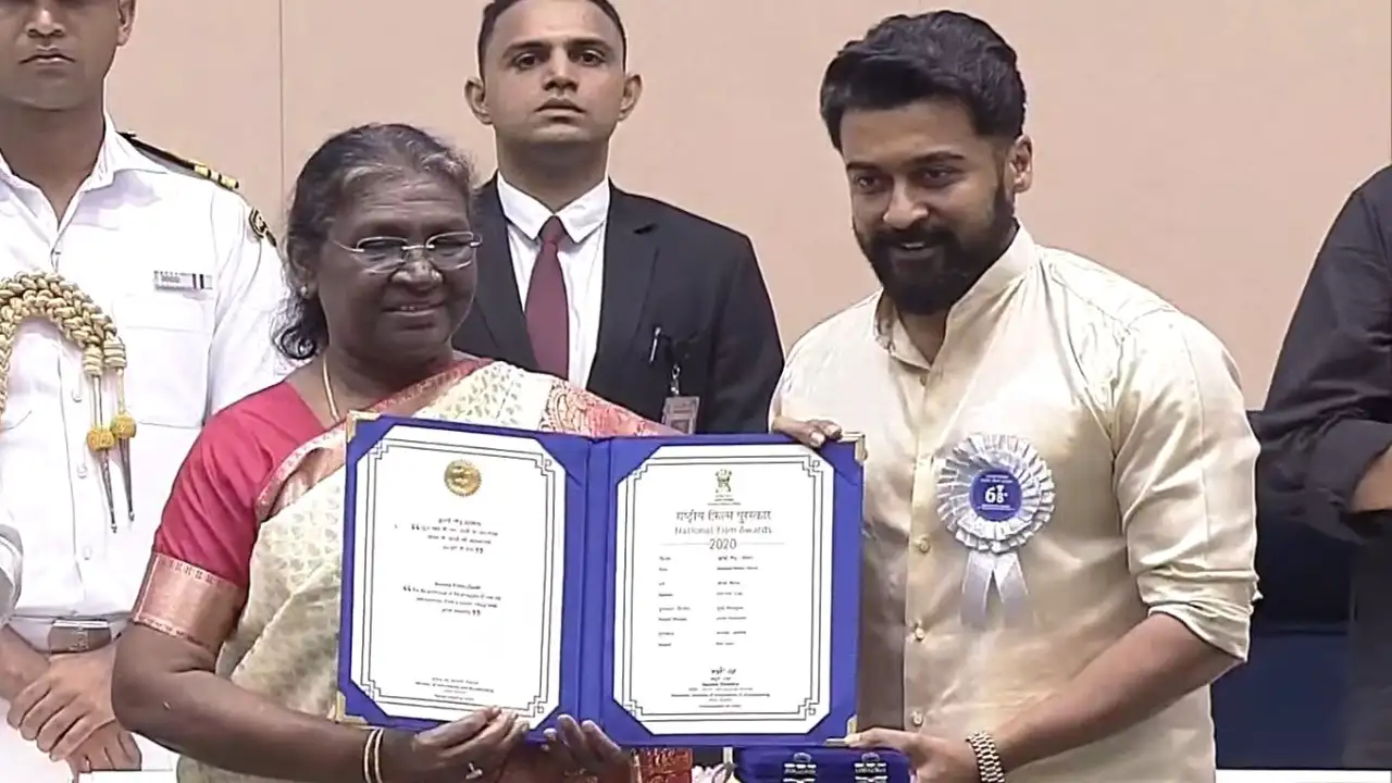 The National Film Awards in various categories were conferred by President Droupadi Murmu in Delhi on Friday evening. DD News/ Government of India