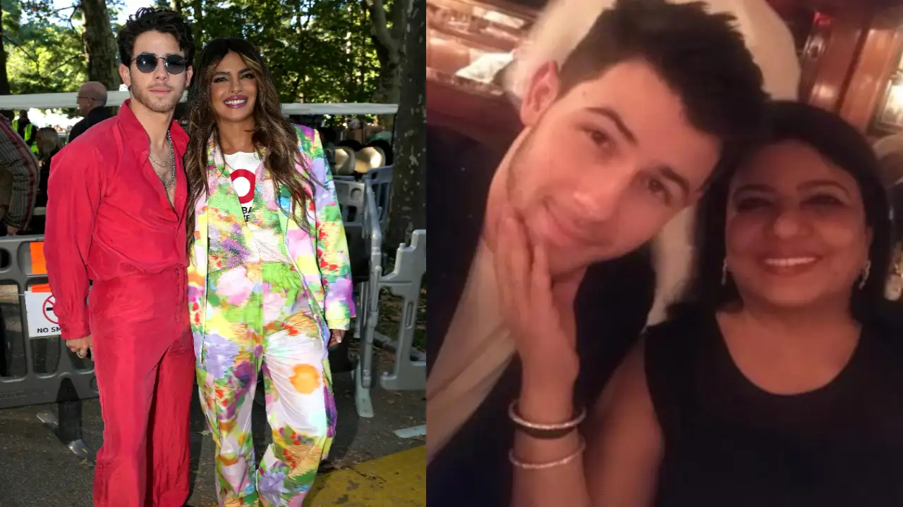 Nick Jonas and Priyanka Chopra celebrated Diwali in Beverly Hills, California. Getty Images