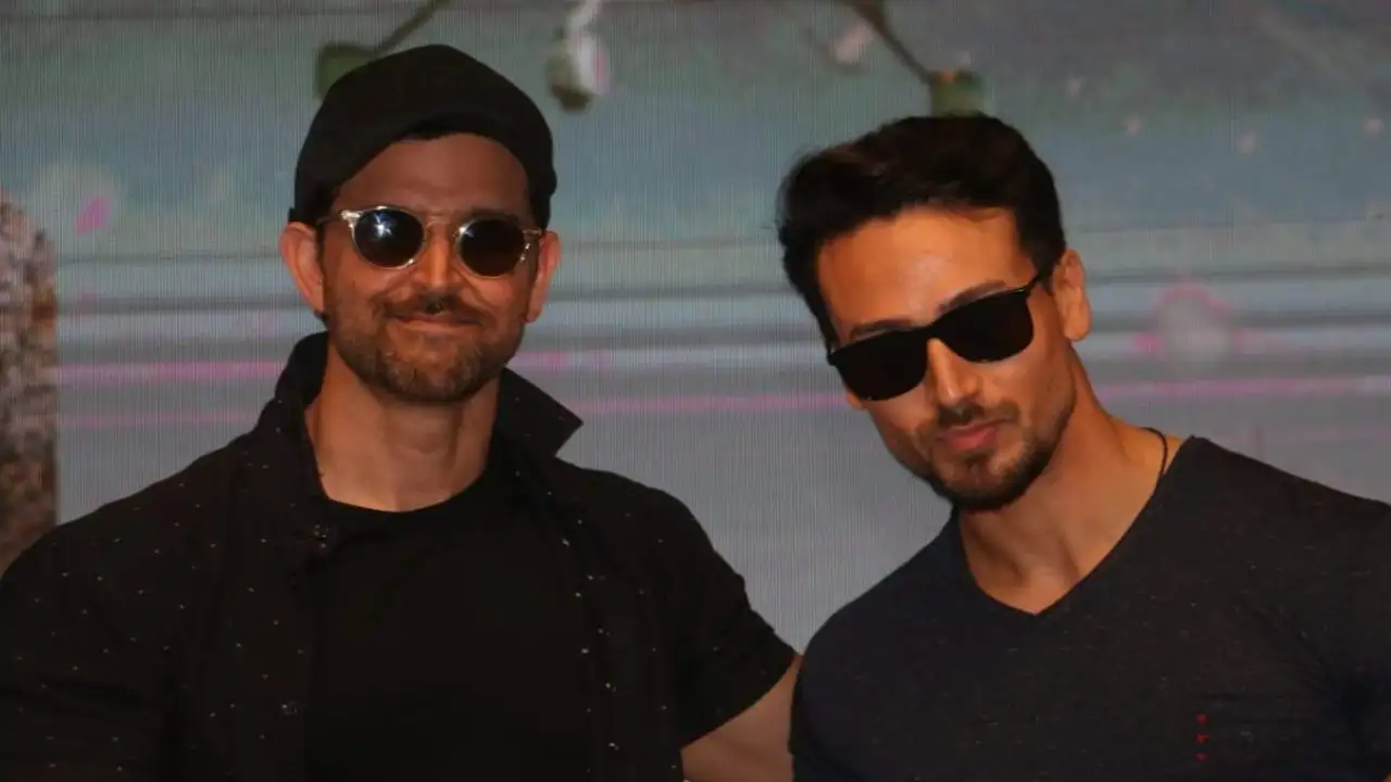 Hrithik Roshan and Tiger Shroff during War promotions Hrithik Roshan and Tiger Shroff during War promotions