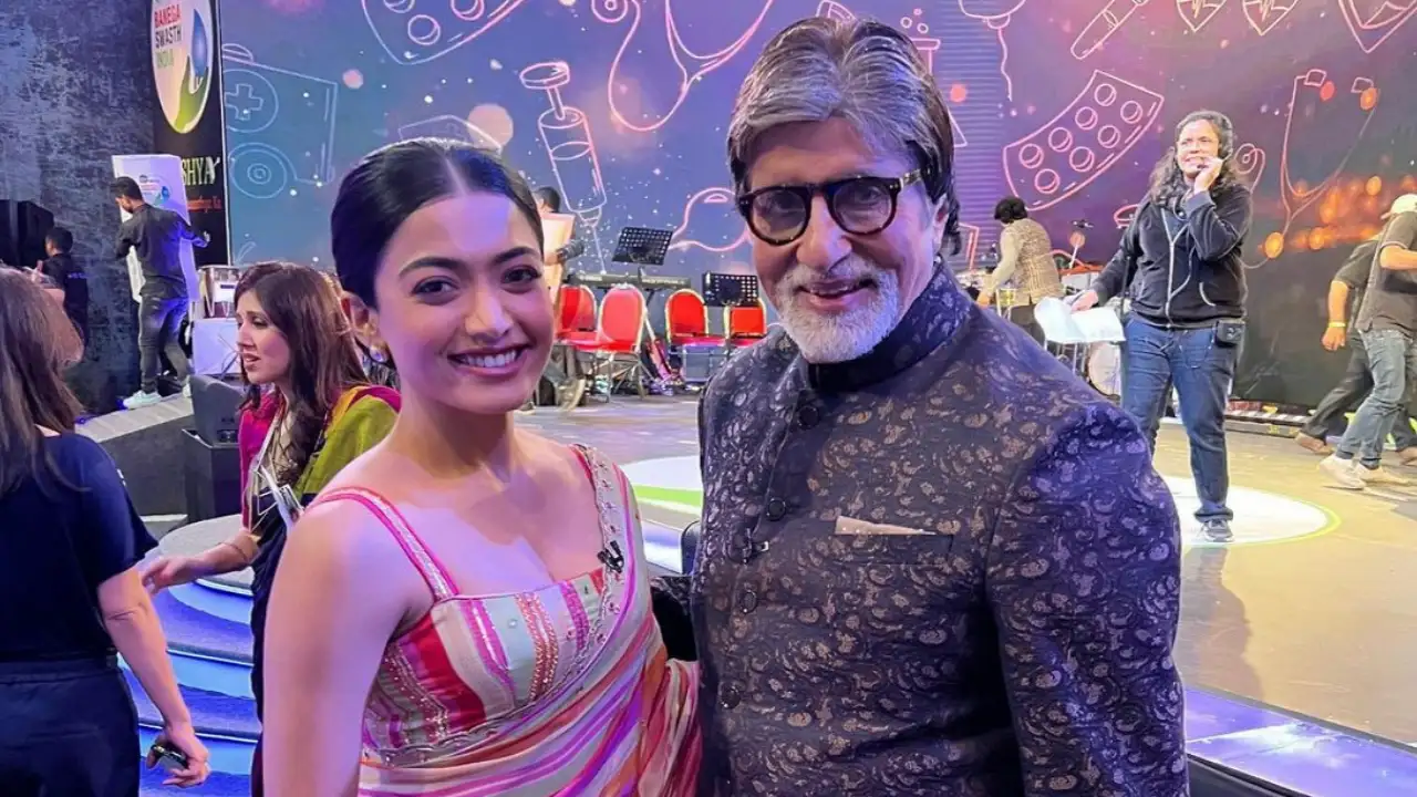 Goodbye: Rashmika Mandanna can’t contain her excitement after meeting megastar Amitabh Bachchan; PIC Rashmika Mandanna, Amitabh Bachchan