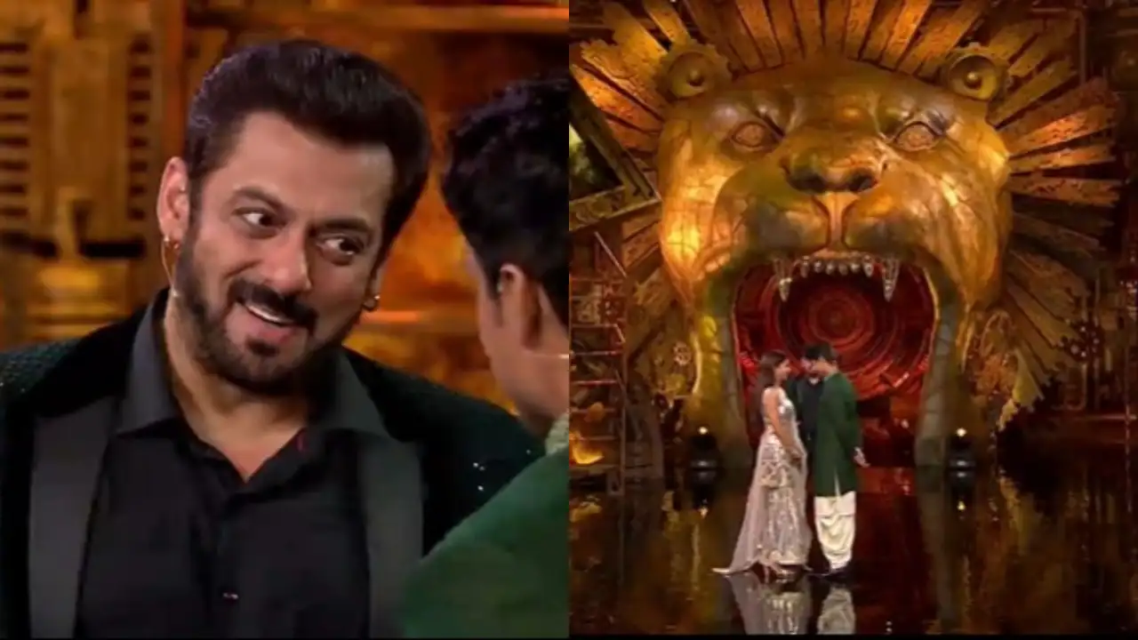 Salman Khan welcomes Priyanka and Ankit Salman Khan welcomes Priyanka and Ankit