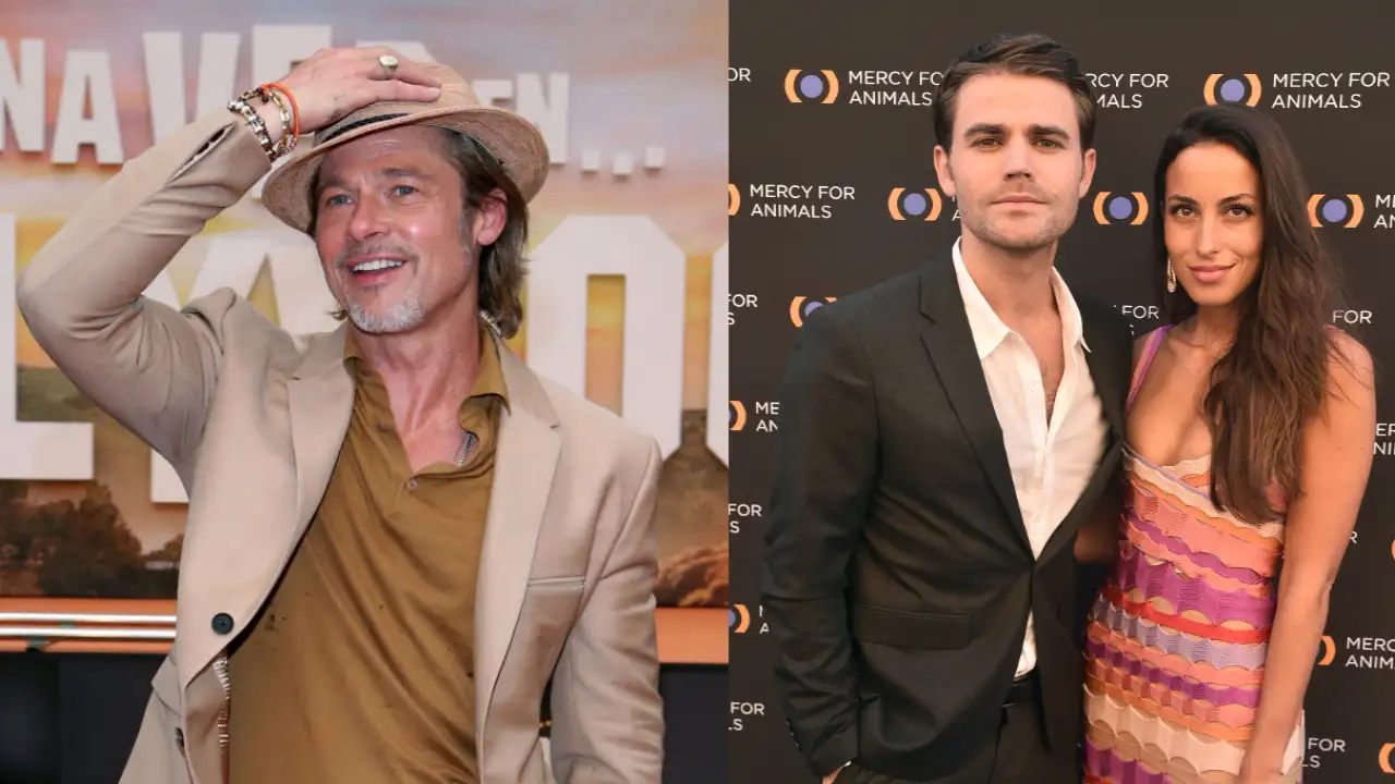 Brad Pitt and Ines de Ramon were spotted getting cozy at a Bono concert last weekend. Getty Images