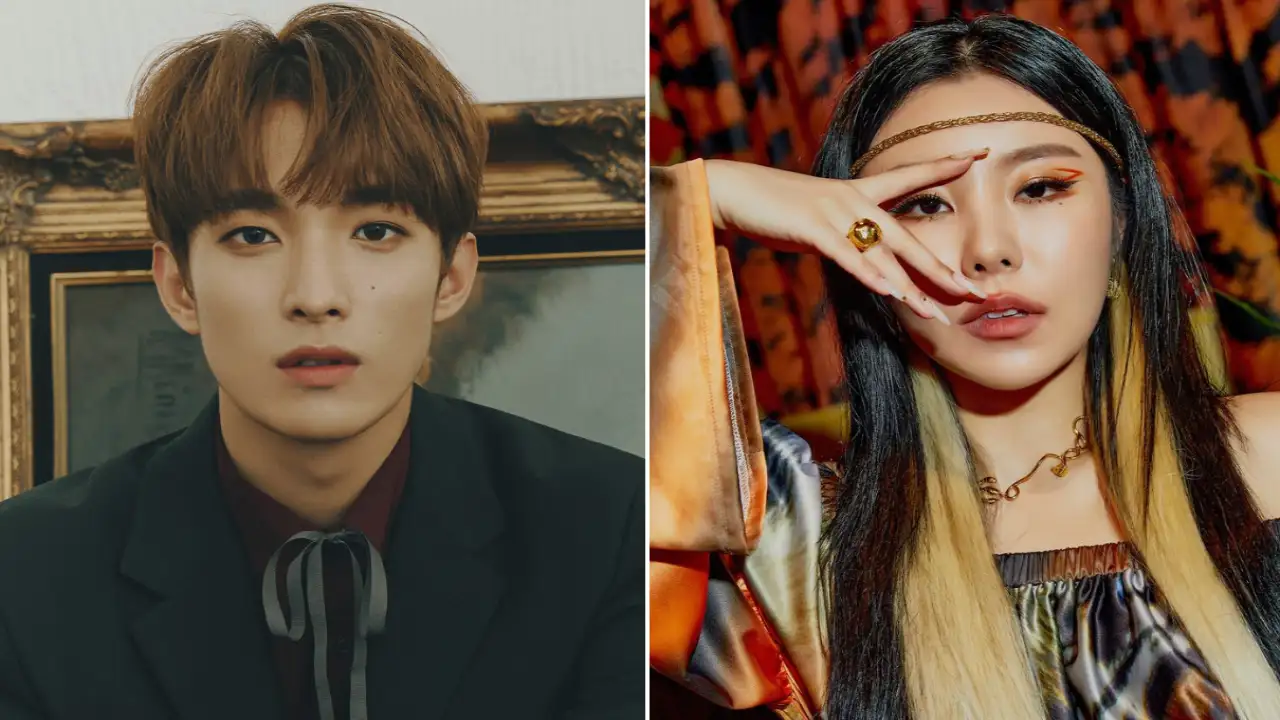 SEVENTEEN’s DK, MAMAMOO’s Wheein Concept Photo SEVENTEEN’s DK, MAMAMOO’s Wheein Concept Photo; Picture Courtesy: Pledis, RBW