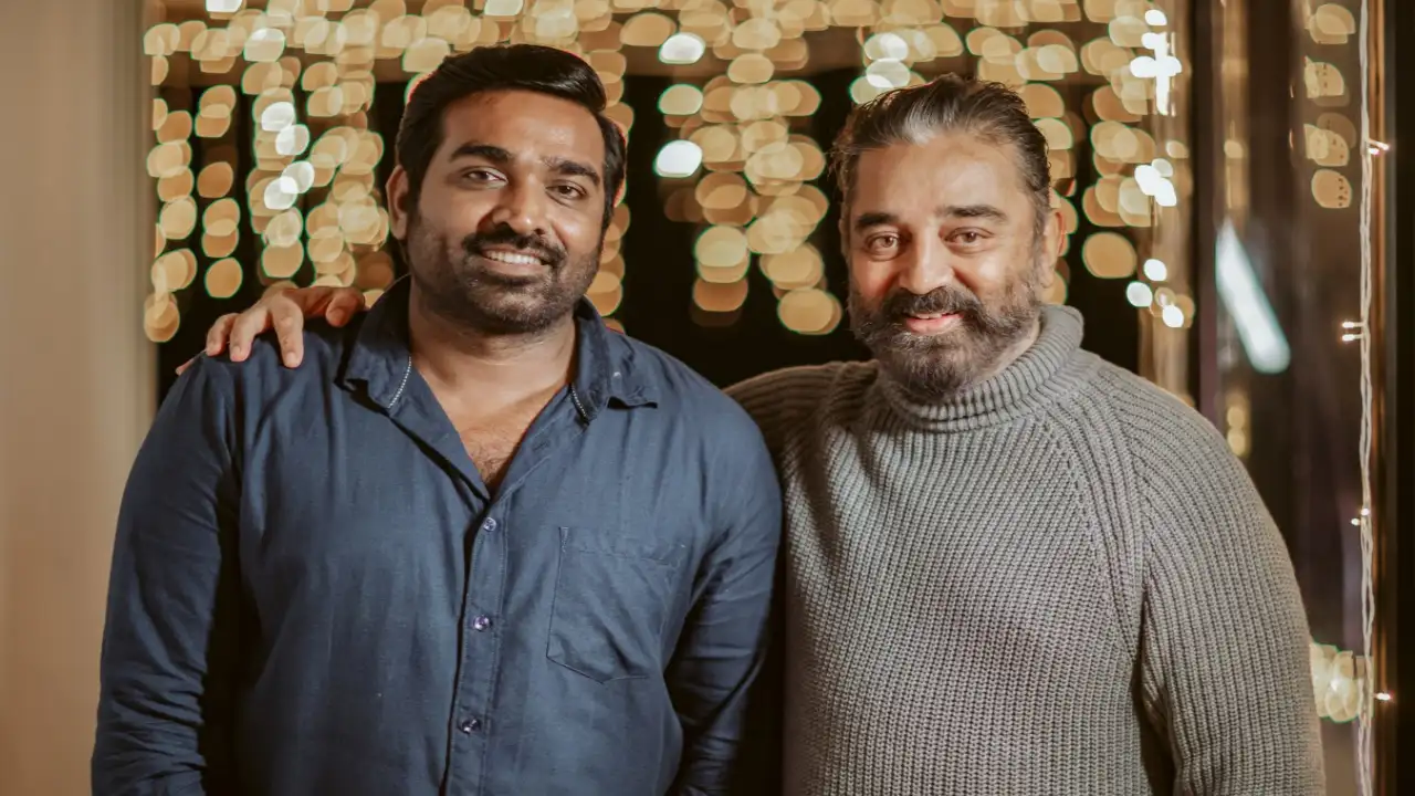 Image credits: Kamal Haasan Twitter Kamal Haasan, Vijay Sethupathi