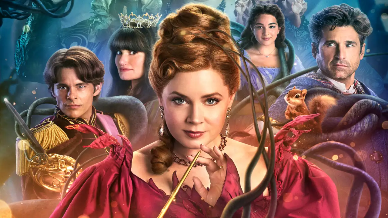 Amy Adams and Patrick Dempsey reprise their roles as Giselle and Robert Philip in Disenchanted. Disney+Hotstar